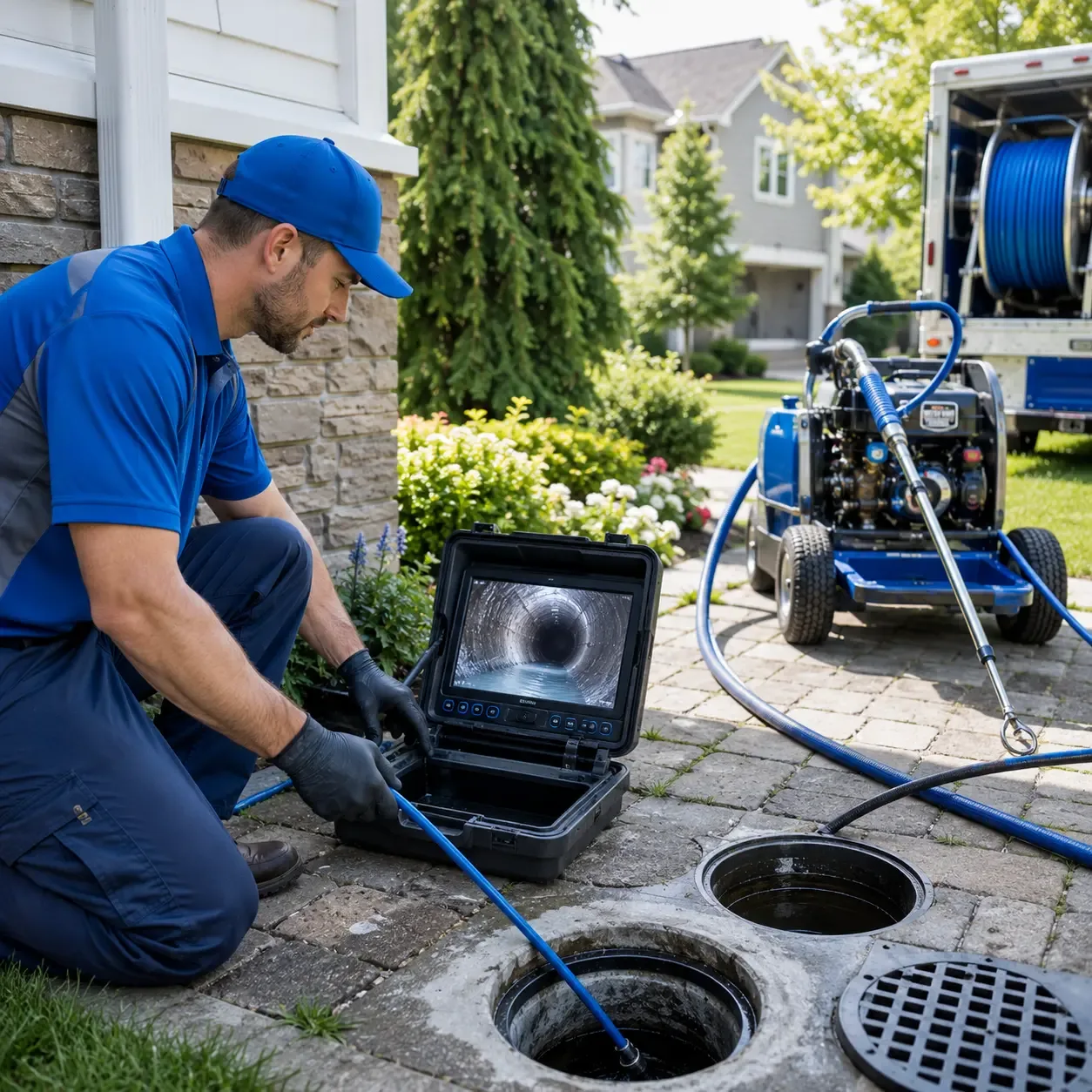 Outdoor drain cleaning professionals serving Franklin, MA