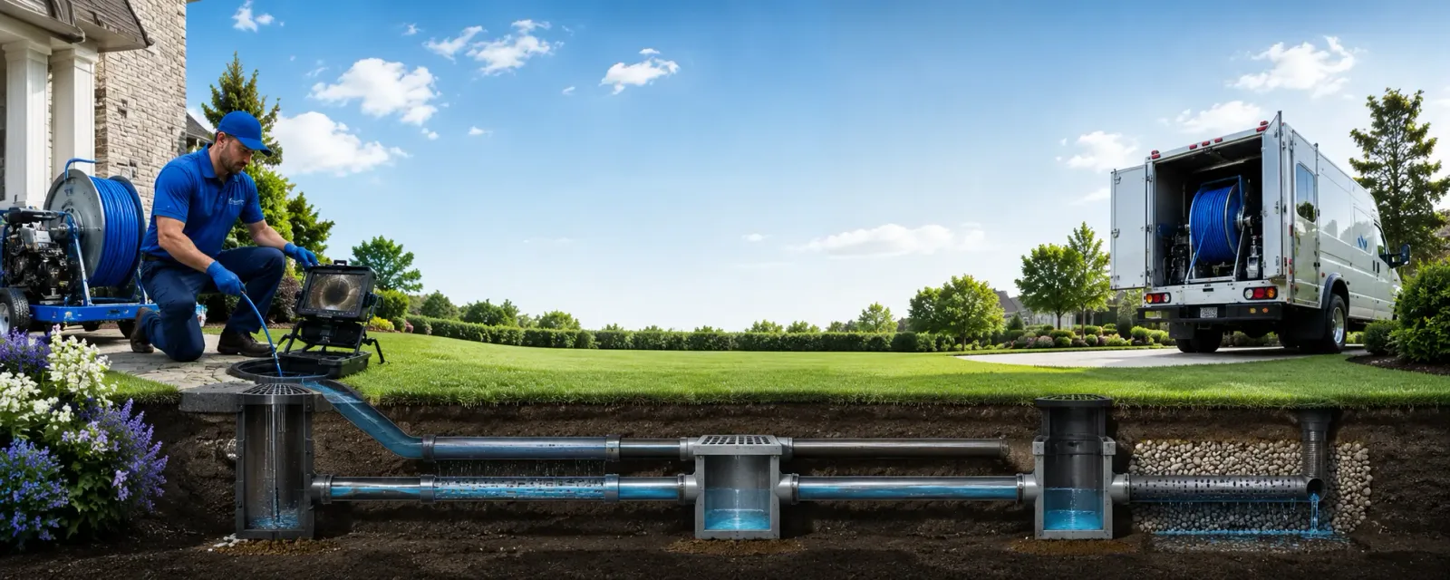 Outdoor drain cleaning information for Franklin, MA